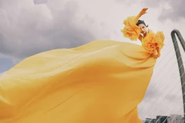 Bảo Ngọc với chiến thắng trong thử thách chụp hình trên không. (Ảnh: BTC)