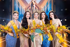 Top 5 chung cuộc Miss Grand Vietnam 2025. (Ảnh: BTC)