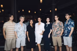 Hoa hậu Tiểu Vy vừa có cuộc gặp gỡ với dàn sao quốc tế tại một sự kiện thời trang ở Thái Lan. (Ảnh: CTV/Vietnam+)