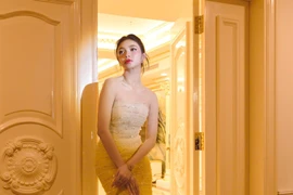 Á hậu Minh Kiên sẽ trở lại màn ảnh rộng trong dự án điện ảnh ra mắt đầu năm 2026. (Ảnh: CTV/Vietnam+)