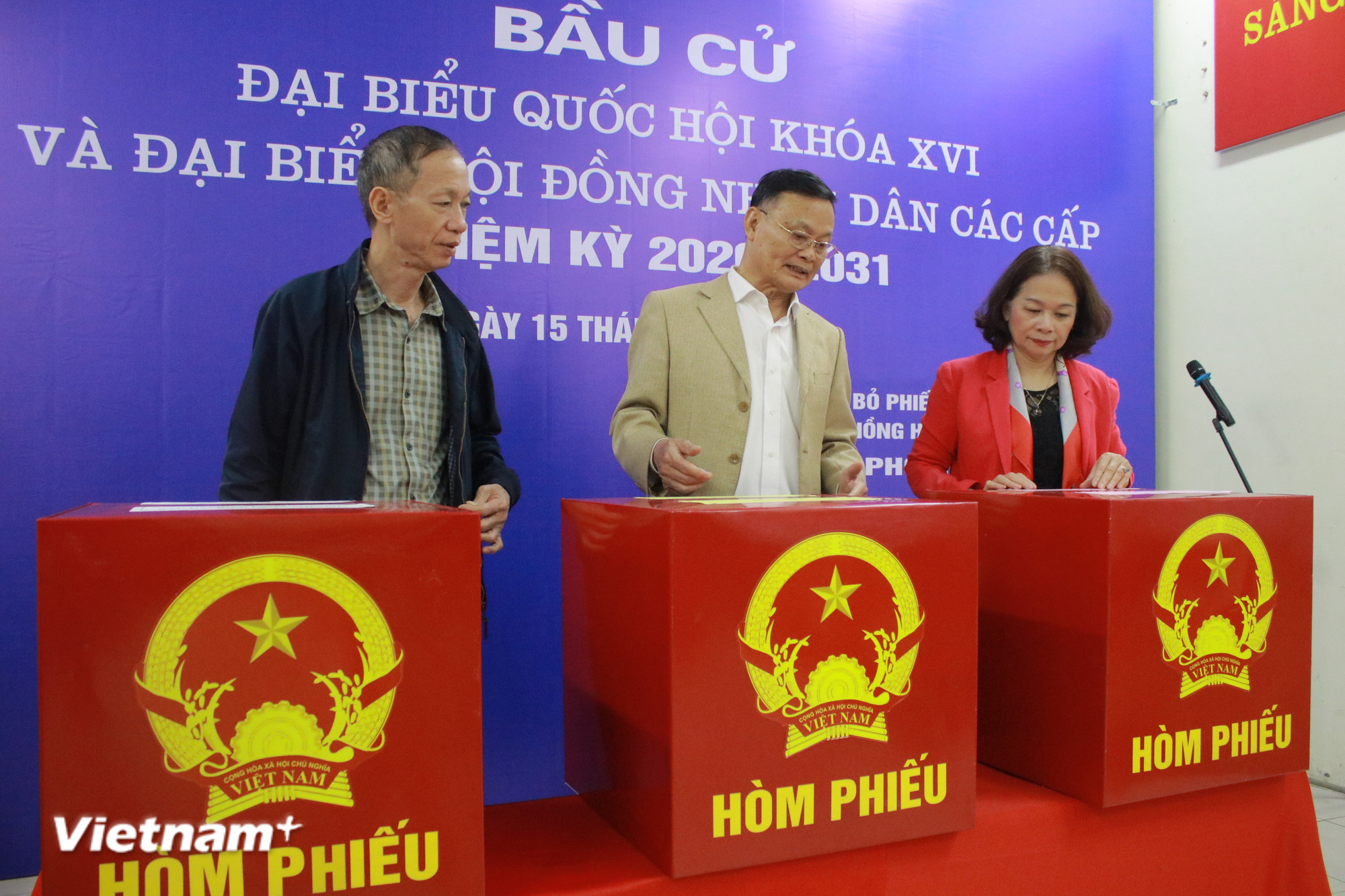 Công tác chuẩn bị co bầu cử đã cơ bản hoàn tất, sẵn sàng cho ngày hội non sông. (Ảnh: Minh Anh/Vietnam+)