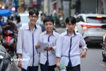 Thí sinh dự thi Tốt nghiệp trung học phổ thông. (Ảnh: Hoài Nam/Vietnam+)