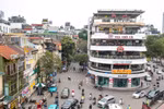 Toàn cảnh tòa nhà "Hàm cá mập" tại quảng trường Đông Kinh Nghĩa Thục sắp phá dỡ