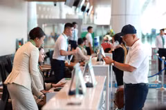 Bamboo Airways khai thác tại nhà ga T3 Tân Sơn Nhất từ ngày 18/08/2025. (Ảnh: Khánh Ly/Vietnam+)