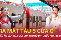 Đoàn tàu “Hà Nội 5 cửa ô”: Dấu ấn văn hóa mới của Thủ đô dịp Quốc khánh 2/9