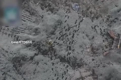 Lính Nga thoát chết nhờ sử dụng tuyệt kỹ phi xẻng trúng drone FPV Ukraine