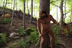 Hình ảnh minh họa về người cổ đại sống ở khu vực nay thuộc tỉnh Hồ Bắc, Trung Quốc. (Nguồn: CBS)