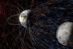 Nghiên cứu mới cho rằng Trái đất vẫn bị bão Mặt trời bào mòn bầu khí quyển, dù có lưới từ trường bảo vệ. (Nguồn: CNN)