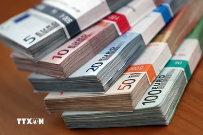 Đồng euro. (Nguồn: AFP/TTXVN)