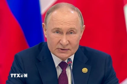 Tổng thống Nga Vladimir Putin. (Ảnh: ANI/TTXVN)