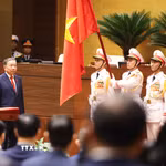 Chủ tịch nước Cộng hòa xã hội chủ nghĩa Việt Nam Tô Lâm tuyên thệ nhậm chức. (Ảnh: Lâm Khánh/TTXVN)