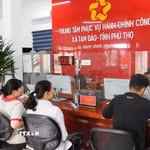 Xã Tam Đảo đã cải tạo, sửa chữa, nâng cấp khu lớp học cộng đồng của Ủy ban Nhân dân thị trấn Hợp Châu cũ thành Trung tâm phục vụ Hành chính công xã Tam Đảo hiện đại, phục vụ nhân dân. (Ảnh: Nguyễn Thảo/TTXVN)