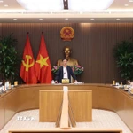 Phó Thủ tướng Hồ Đức Phớc chủ trì cuộc họp về dự thảo Nghị định cơ cấu lại vốn nhà nước tại doanh nghiệp. (Ảnh: An Đăng/TTXVN)