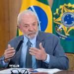 Tổng thống Brazil Luiz Inacio Lula da Silva. (Ảnh: THX/TTXVN)