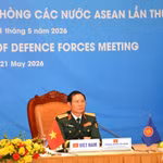 Đại tướng Nguyễn Tân Cương tham dự ACDFM-23. (Nguồn: Báo Quân đội Nhân dân)