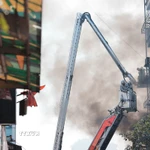 Hiện trường vụ cháy. (Ảnh: Phan Phương/TTXVN)