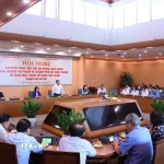 Hội nghị chuyển giao các Hội do Đảng, Nhà nước giao nhiệm vụ phạm vi Thành phố về trực thuộc Ủy ban Mặt trận Tổ quốc Việt Nam thành phố Hà Nội. (Ảnh: Văn Điệp/TTXVN)