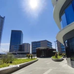 Khu Công viên phần mềm số 2 thành phố Đà Nẵng, nơi sẽ đặt trụ sở ban đầu của Trung tâm Tài chính Quốc tế Việt Nam tại Đà Nẵng. (Ảnh: Quốc Dũng/TTXVN)