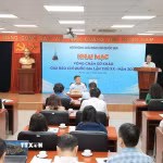 Quang cảnh lễ khai mạc Vòng chấm sơ khảo Giải Báo chí quốc gia lần thứ 20 năm 2025. (Ảnh: Minh Quyết/TTXVN)