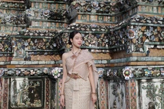 Đương kim Miss International Thanh Thủy vừa kết thúc hành trình ý nghĩa tại Thái Lan. (Ảnh: CTV/Vietnam+)