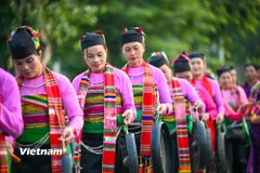 Nét đẹp đồng bào dân tộc Mường. (Ảnh: Minh Sơn/Vietnam+)