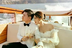 Doanh nhân Đỗ Vinh Quang và vợ là Hoa hậu Việt Nam 2016 Đỗ Mỹ Linh.