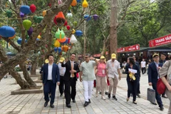 Đoàn đại biểu tham gia chương trình “Du xuân hữu nghị 2026.” (Ảnh: CTV/Vietnam+)