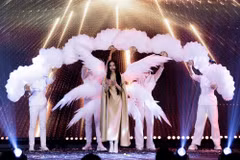 Thí sinh Miss Grand Vietnam 2026 trình diễn trong phần thi Grand Talent. (Ảnh: BTC)