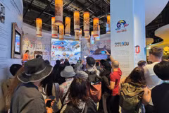 Nhà Triển lãm Việt Nam tại Expo 2025 thu hút đông đảo người dân Nhật Bản tham quan. (Ảnh: Cục Hợp tác quốc tế) 