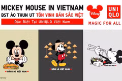  Các họa tiết trong bộ sưu tập áo thun Mickey Mouse in Vietnam.