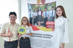 Hoa hậu Bảo Ngọc được mời thỉnh giảng tại Đại học Thammasat, Thái Lan. (Ảnh: CTV/Vietnam+)