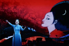 Chương trình nghệ thuật tại Ngày Quốc gia Việt Nam trong khuôn khổ EXPO Osaka 2025 (ngày 9/9). (Ảnh: Nam Nguyễn/Vietnam+)