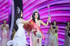 Người đẹp Hà Trúc Linh đăng quang Hoa hậu Việt Nam 2024. (Ảnh: BTC)