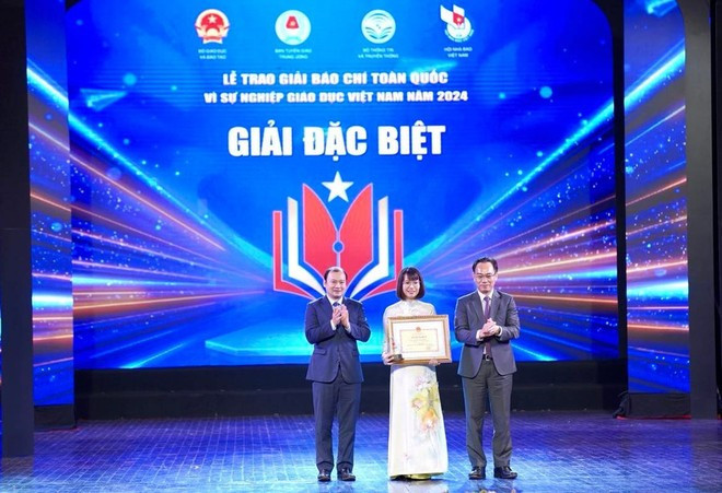 Năm 2025 là năm thứ 8 Bộ Giáo dục và Đào tạo tổ chức Giải báo chí toàn quốc Vì sự nghiệp giáo dục Việt Nam. (Ảnh: BTC)
