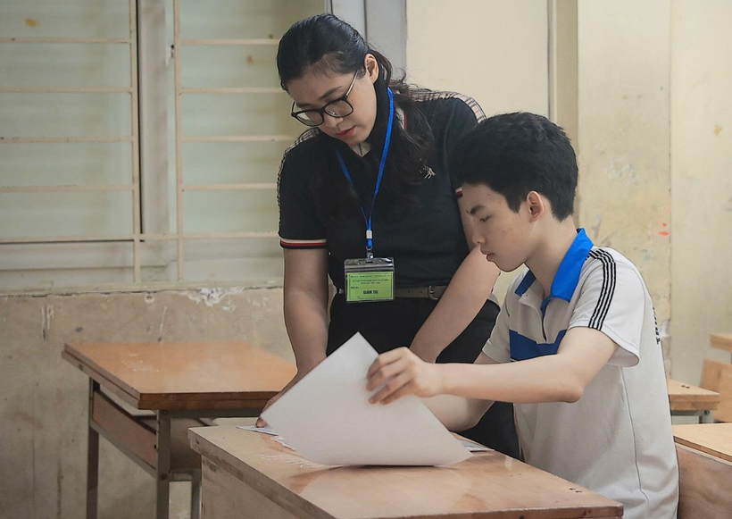 Thí sinh Hà Nội dự thi vào lớp 10. (Ảnh: Hoài Nam/Vietnam+)