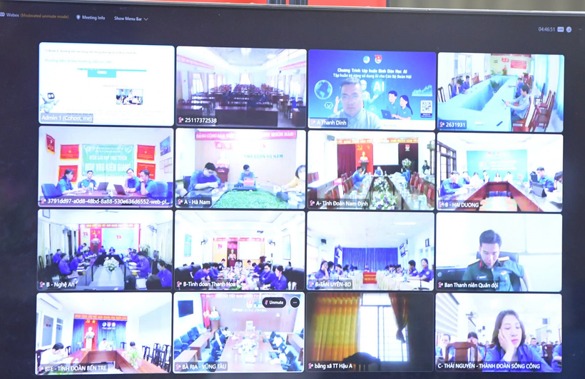 Chương trình kết nối 500 điểm cầu. (Ảnh: PV/Vietnam+)