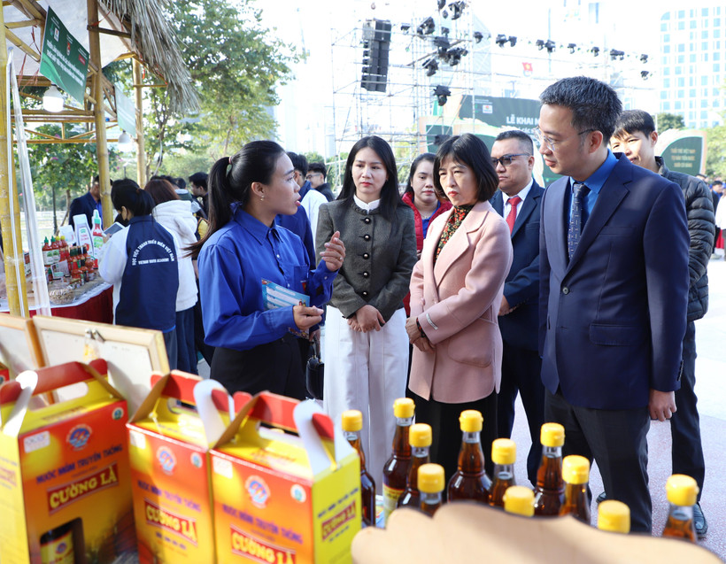 Triển lãm sẽ diễn ra từ ngày 26/12 đến ngày 28/12, quy tụ các sản phẩm tiêu biểu của thanh niên nông thôn cả nước. (Ảnh: PV/Vietnam+)