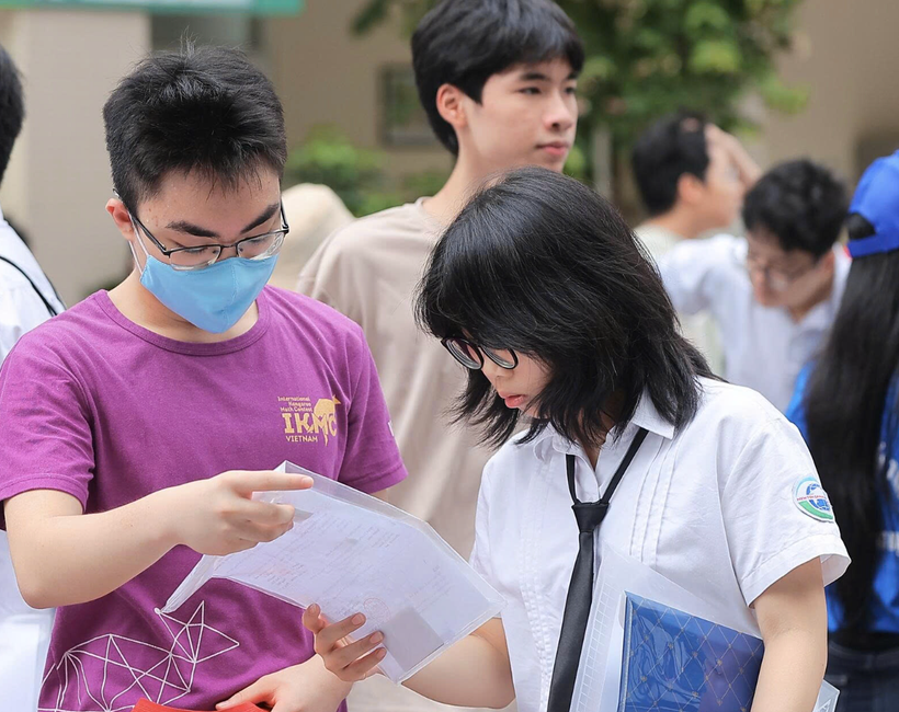 Thí sinh dự thi vào lớp 10. (Ảnh: Hoài Nam/Vietnam+)