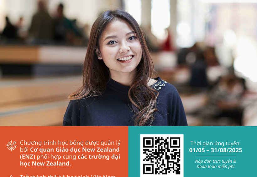 Học bổng Chính phủ New Zealand bậc đại học (NZUA) từ ngày 1/5 đến hết ngày 31/8. (Ảnh: ENZ)