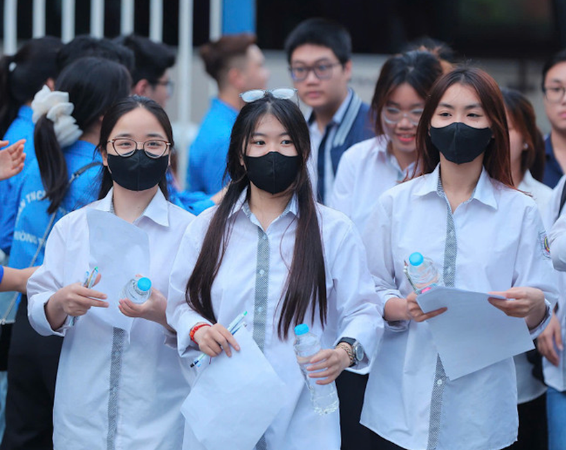 Thí sinh dự thi Tốt nghiệp Trung học phổ thông. (Ảnh: Minh Sơn/Vietnam+)