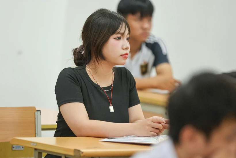 Thí sinh dự thi Tốt nghiệp Trung học phổ thông năm 2025. (Ảnh: Hoài Nam/Vietnam+)