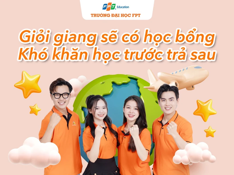 Trường Đại học FPT tung hàng loạt học bổng để thu hút thí sinh. (Ảnh: Đại học FPT)