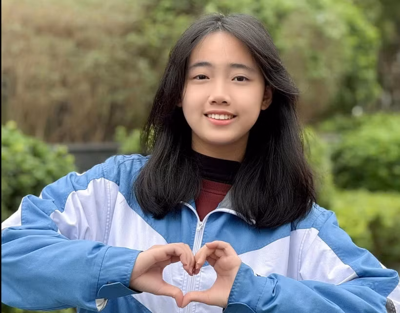 Em Trương Thanh Xuân. (Ảnh: Trường THPT chuyên Bắc Ninh).