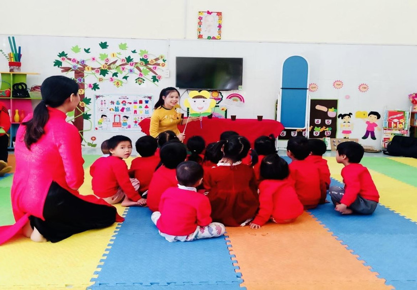 Với phương pháp dạy học sáng tạo, cô Tâm đã giúp học sinh phát triển ngôn ngữ tiếng Việt và nhiều kỹ năng. (Ảnh: NVCC)