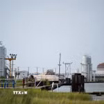 Cơ sở xử lý khí tự nhiên hóa lỏng (LNG) tại bang Louisiana, Mỹ. (Ảnh: AFP/TTXVN)