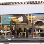 Một cửa hàng của Apple tại thành phố San Francisco, bang California, Mỹ. (Ảnh: Đoàn Hùng/TTXVN)
