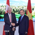 Tổng Bí thư, Chủ tịch nước Tô Lâm tiếp ông Ian L. Edwards, Chủ tịch kiêm Tổng Giám đốc điều hành Tập đoàn AtkinsRéalis. (Ảnh: Thống Nhất/TTXVN)