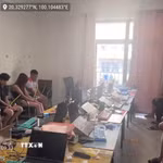 Hiện trường thời điểm Ban chuyên án đột kích. (Ảnh: TTXVN phát)