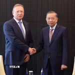Tổng Bí thư, Chủ tịch nước Tô Lâm tiếp ông Sergei Kudryashov, Tổng Giám đốc Công ty Cổ phần Zarubezhneft. (Ảnh: Thống Nhất/TTXVN)