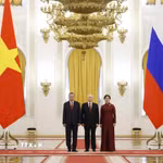 Tổng thống Nga Vladimir Putin chủ trì Lễ đón Tổng Bí thư, Chủ tịch nước Tô Lâm cùng Phu nhân
